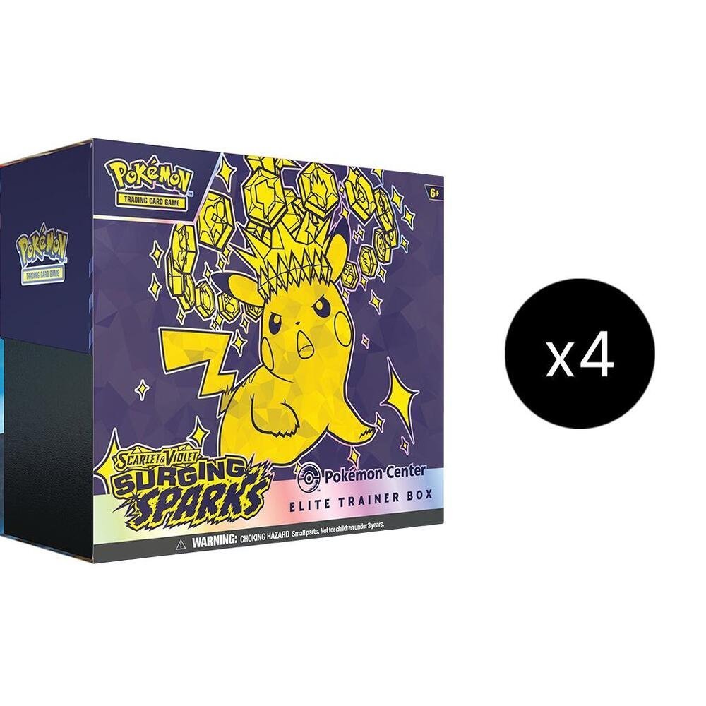 Surging Sparks Pokemon Center Elite Trainer Box (Exclusive) Case – SV08: Surging Sparks (SSP)