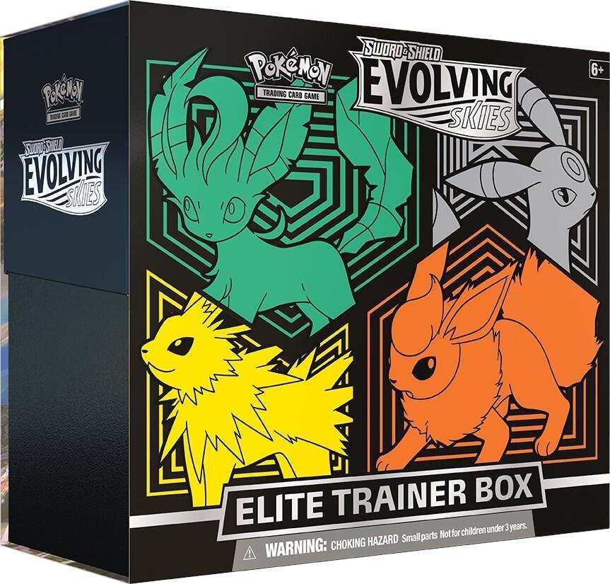 Evolving Skies Elite Trainer Box [Flareon/Jolteon/Umbreon/Leafeon] – SWSH07: Evolving Skies (SWSH07)