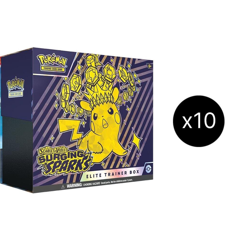 Surging Sparks Elite Trainer Box Case – SV08: Surging Sparks (SSP)