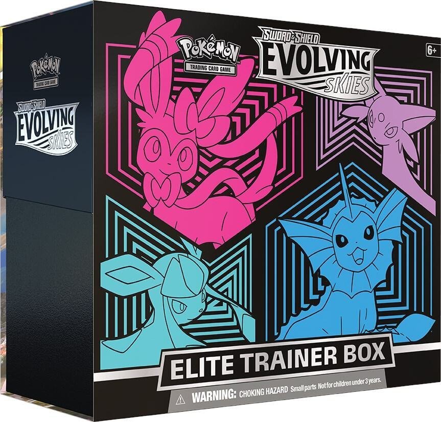 Evolving Skies Elite Trainer Box [Glaceon/Vaporeon/Sylveon/Espeon] – SWSH07: Evolving Skies (SWSH07)